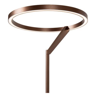 Lucide APPLAUSE - Floor lamp - Ø 33 cm - LED Dim. - CCT - 2700K/4000K - Coffee - Premium